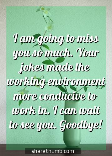 funny farewell messages to a colleague